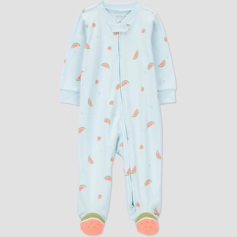 Carters Baby Sleeper Watermelon Pink and Blue NWT Baby Clothes Sleep and Play